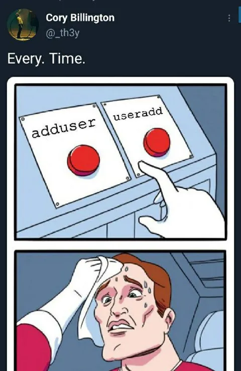 Every Time Adduser Useradd