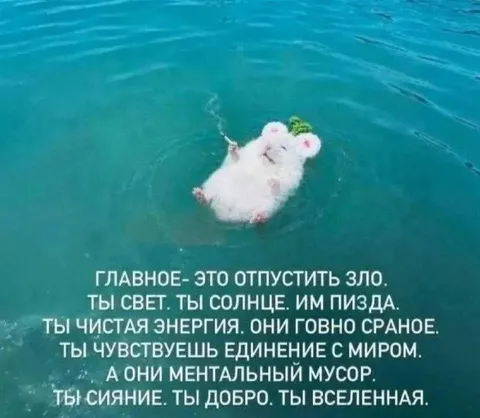Ты свет, они ментальный мусор