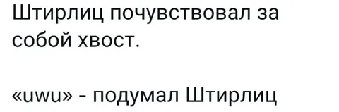 Штирлиц и хвост uwu