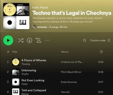 Techno That's Legal in Chechnya