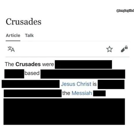 Crusades Wikipedia Blackout