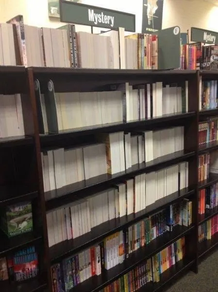 Mystery Section Full of Blank Books
