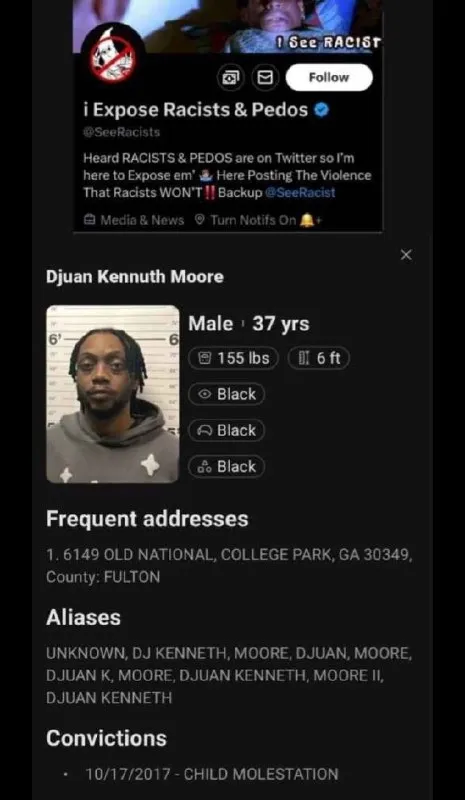 Djuan Kennuth Moore Profile Screenshot