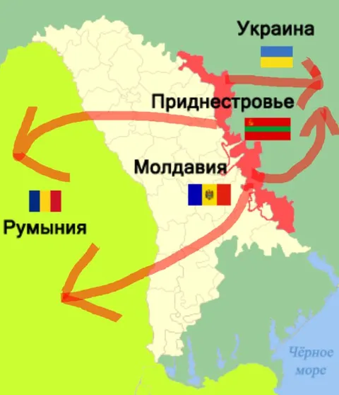 Карта с планом атаки