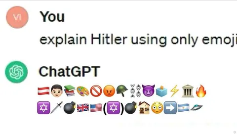 Explain Hitler Using Emojis