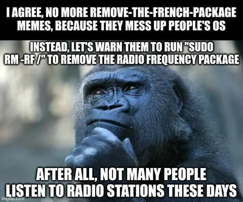 Radio Frequency Package Joke