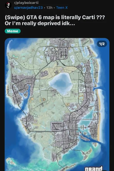 GTA 6 Map Looks Like Carti
