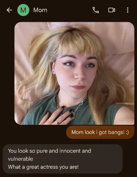 Mom Sees My New Bangs