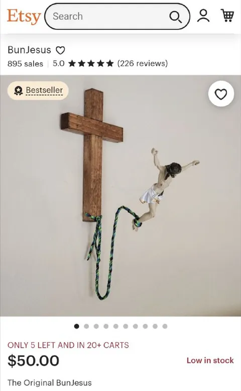 Jesus on a Rope Swing