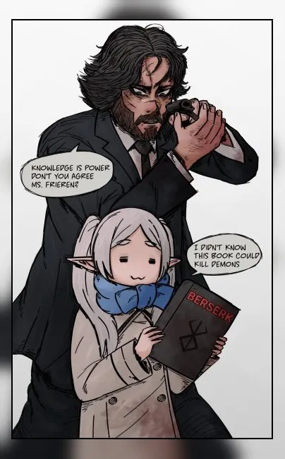 Frieren Reads Berserk