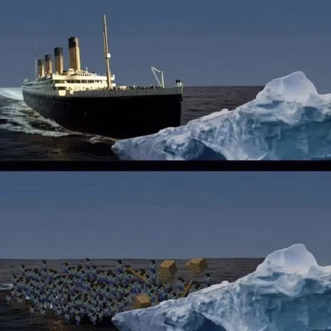 Titanic Gets Swarmed by Penguins