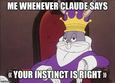 King Bugs Approves Your Instinct