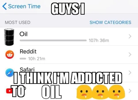 Screen Time Oil Addiction