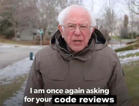 Bernie Asking for Code Reviews