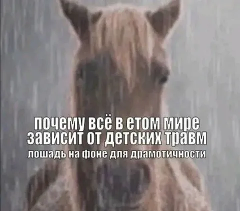 Детские травмы и драматичная лошадь