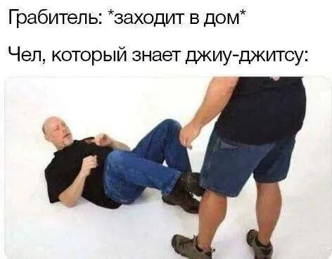 Знающий джиу-джитсу хозяин
