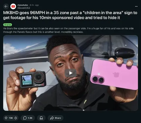 MKBHD Reckless Speeding Scandal