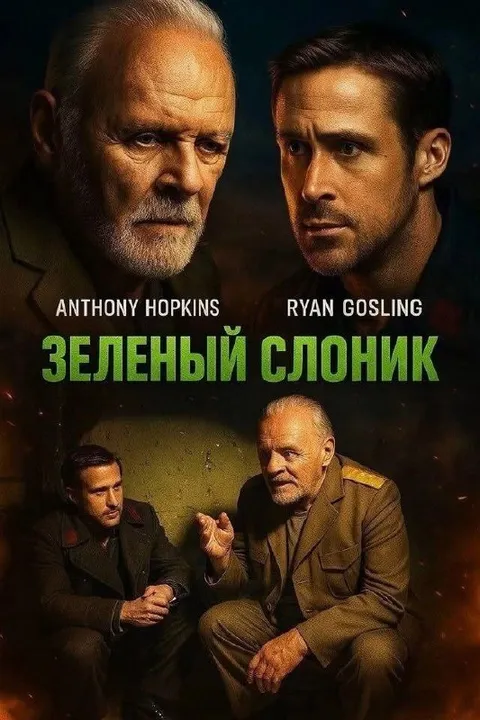 Зелёный слоник с Хопкинсом и Гослингом