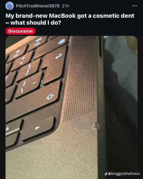 Brand-New MacBook Cosmetic Dent