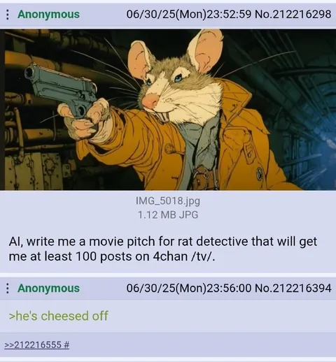 Cheesed-Off Rat Detective