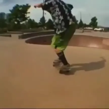 Неожиданный трюк на скейтборде