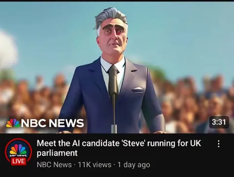 AI Candidate Steve for Parliament