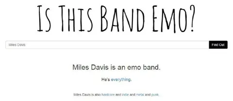 Is This Band Emo? Miles Davis