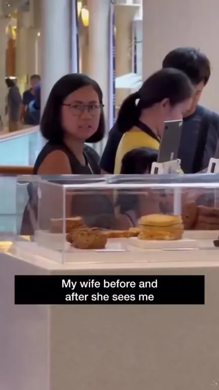 My Wife Before and After She Sees Me