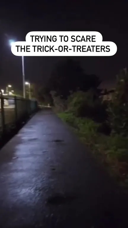 Horse Scares Trick-or-Treaters