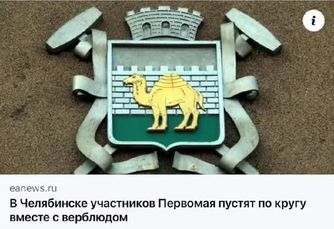 Верблюд на Первомайском круге
