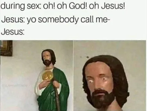 Jesus Hears His Name During Sex