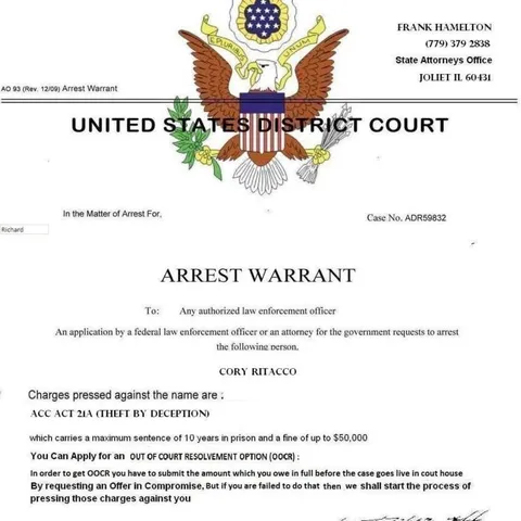 Developer Arrest Warrant