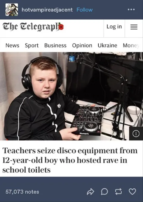 12-year-old school toilet rave