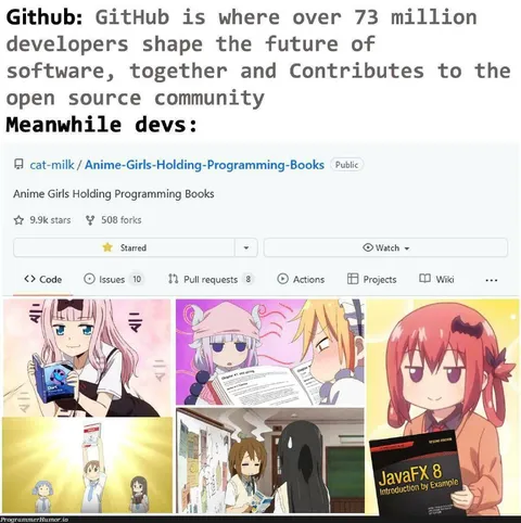 GitHub Anime Girls Programming Books