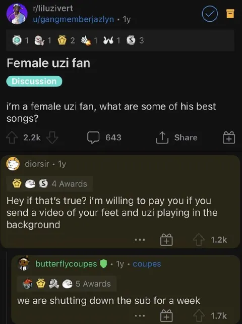 Female Uzi Fan Gets Banned