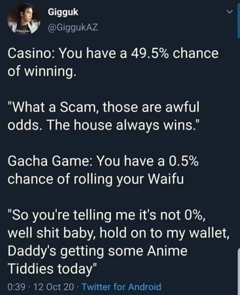 Gacha Player Sees a 0.5% Chance