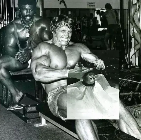 Arnold Shaves a Monkey