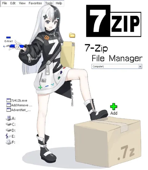 Anime 7-Zip File Manager
