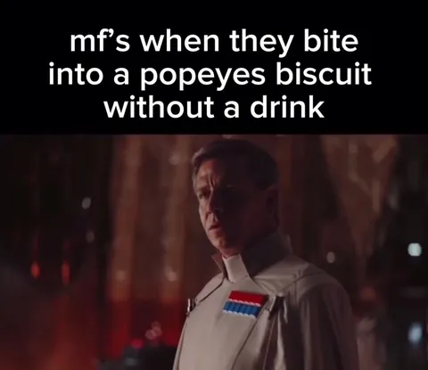 Popeyes Biscuit Without a Drink