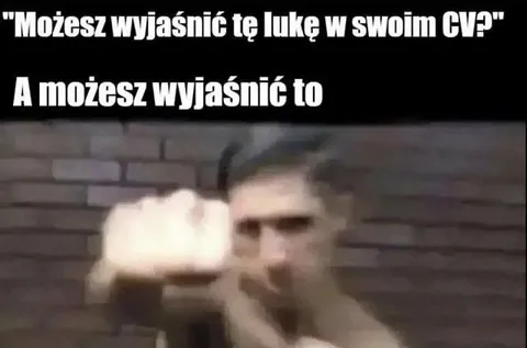Wyjaśnij tę lukę w CV