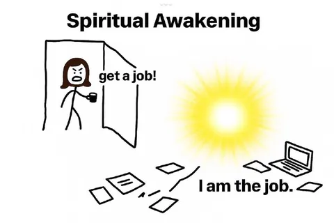 Spiritual Awakening Job Meme