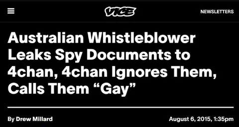 4chan Ignores Spy Documents