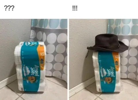 Toilet Paper Gets a Hat