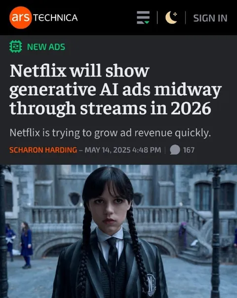 Netflix Generative AI Ads