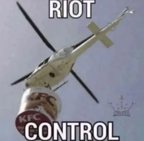 KFC Riot Control Helicopter