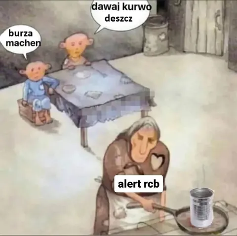Dawaj kurwo deszcz