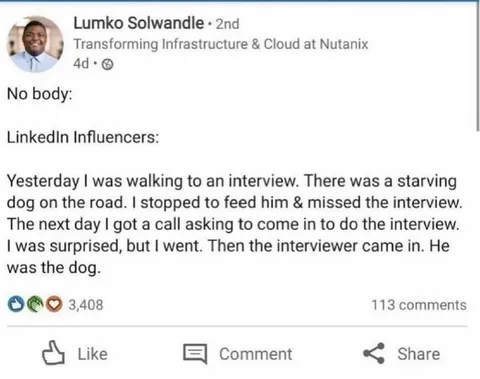 LinkedIn Influencers Save the Dog
