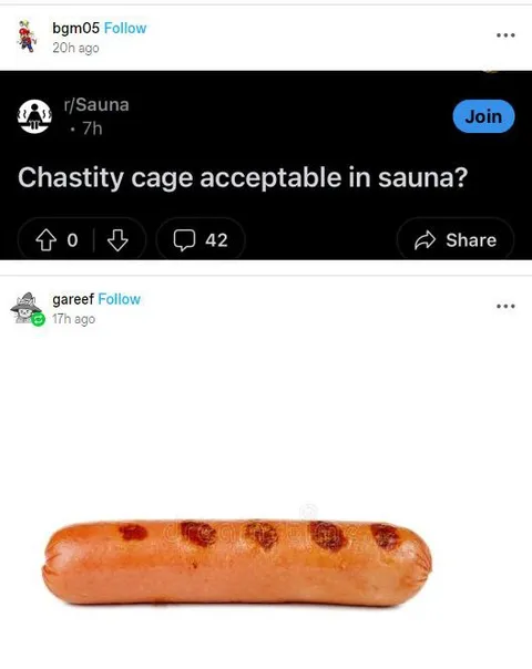 Chastity Cage Sauna Question