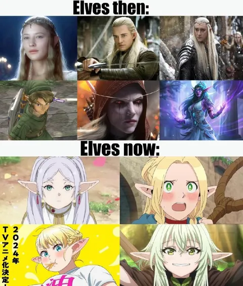 Elves then vs elves now