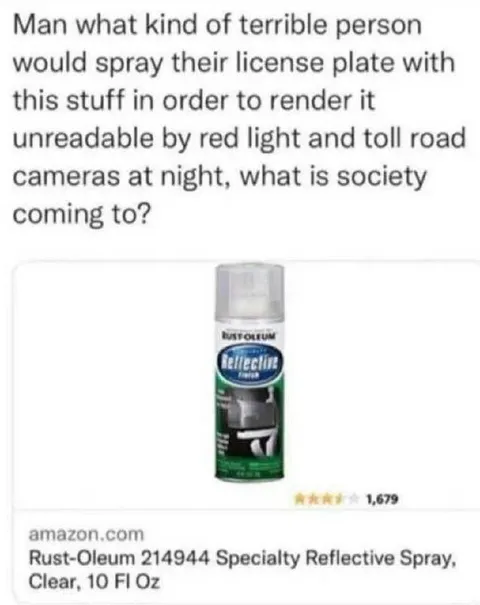 License Plate Spray Panic